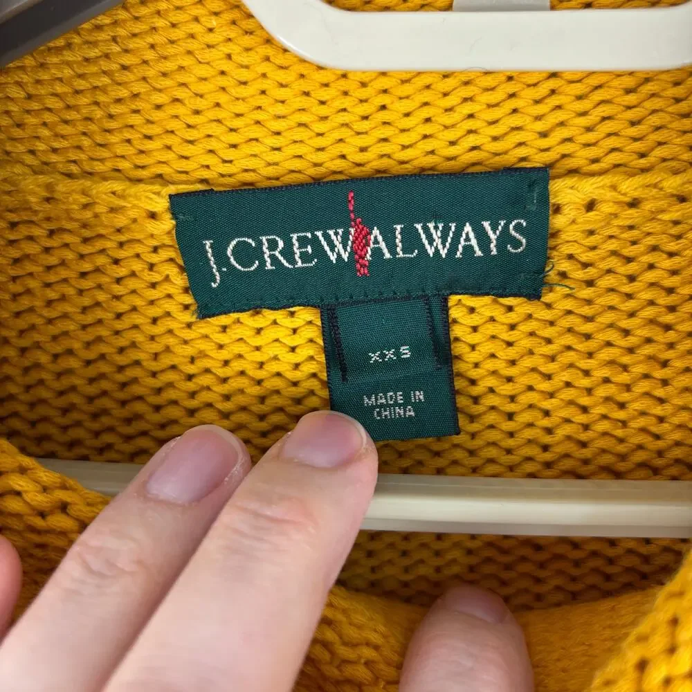 J. Crew Always XXS Women's 1988 rollneck sweater Fisherman Coastal Cabin